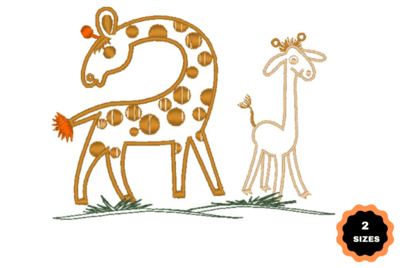 Craft Fair Success: The Giraffe Mom and Baby Embroidery Design
