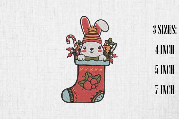 Cute Rabbit Bunny in Christmas Sock Review