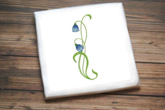 Elegant Blue Flowers: A Seasonal Embroidery Gem