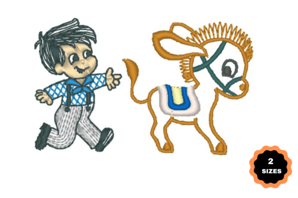 Evaluating ‘A Child Running After a Colt’ Embroidery for Your Shop