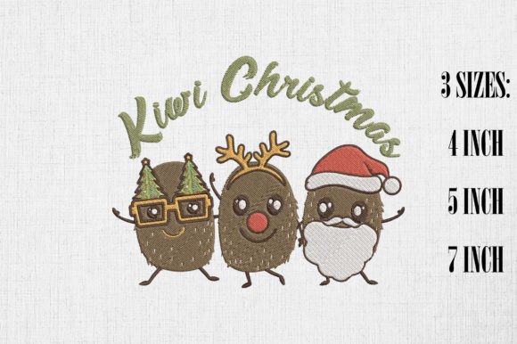 Kiwi Christmas Happy Xmas Embroidery Design Review