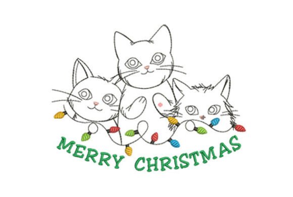Merry Christmas Cats Embroidery Design Review
