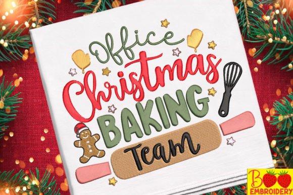 Office Christmas Baking Team: Festive Embroidery Review