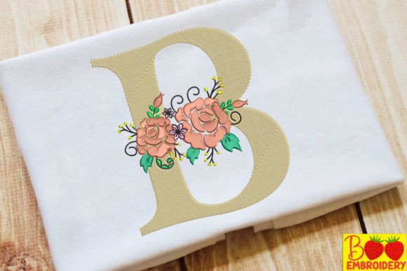 The Letter B and Flower Design for Boutique Sweatshirts